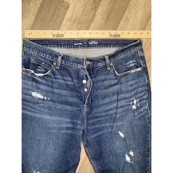 Old Navy Women's High Rise Jeans - Dark Blue - Picture 3 of 11